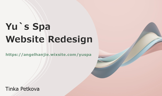 Harper College student website redesign Yu's Spa Design