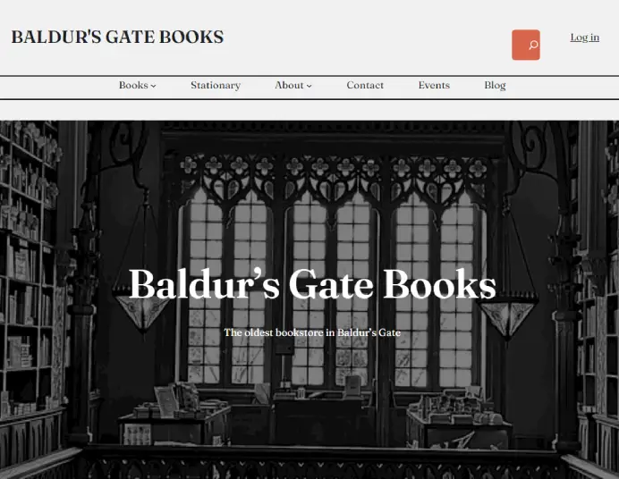 Harper College student website Baulders Gate Books