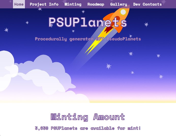 Harper College student website PSUPlanets